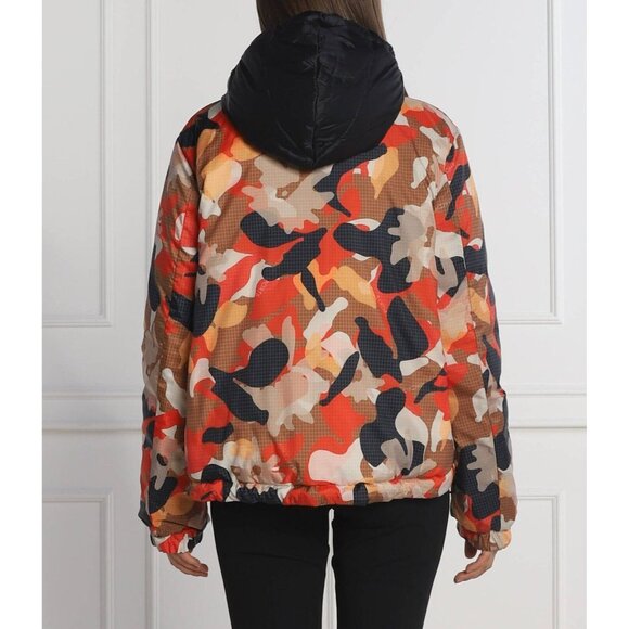 MARC CAIN SPORT TS 12.07 W11 Reversible Floral Camo Printed Puffer Coat, Size S - Picture 2 of 15